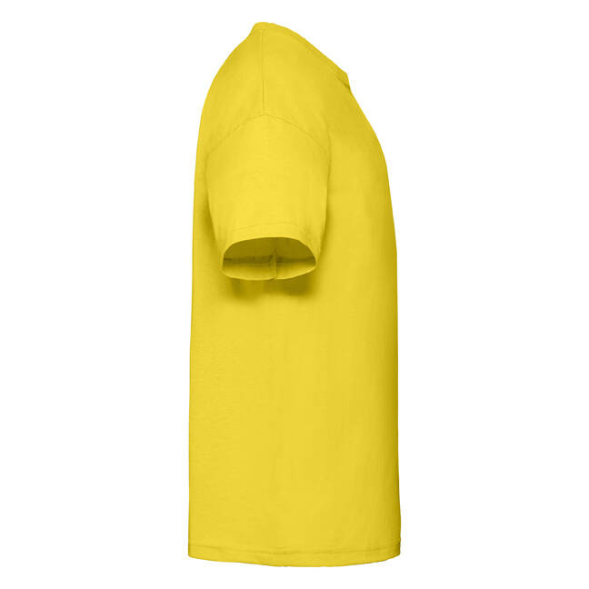 Yellow Cotton T-shirt Fruit of the Loom