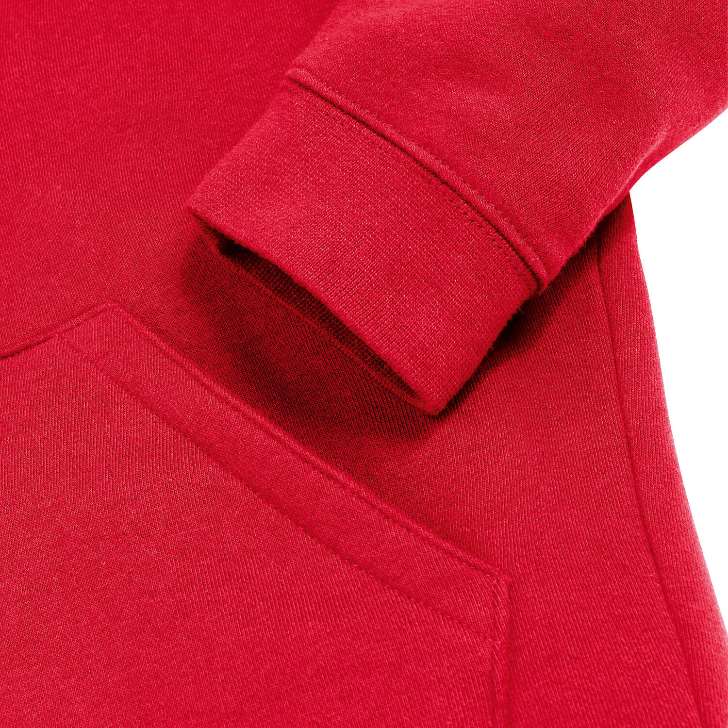 Red Authentic Russell Hooded Sweatshirt for Children