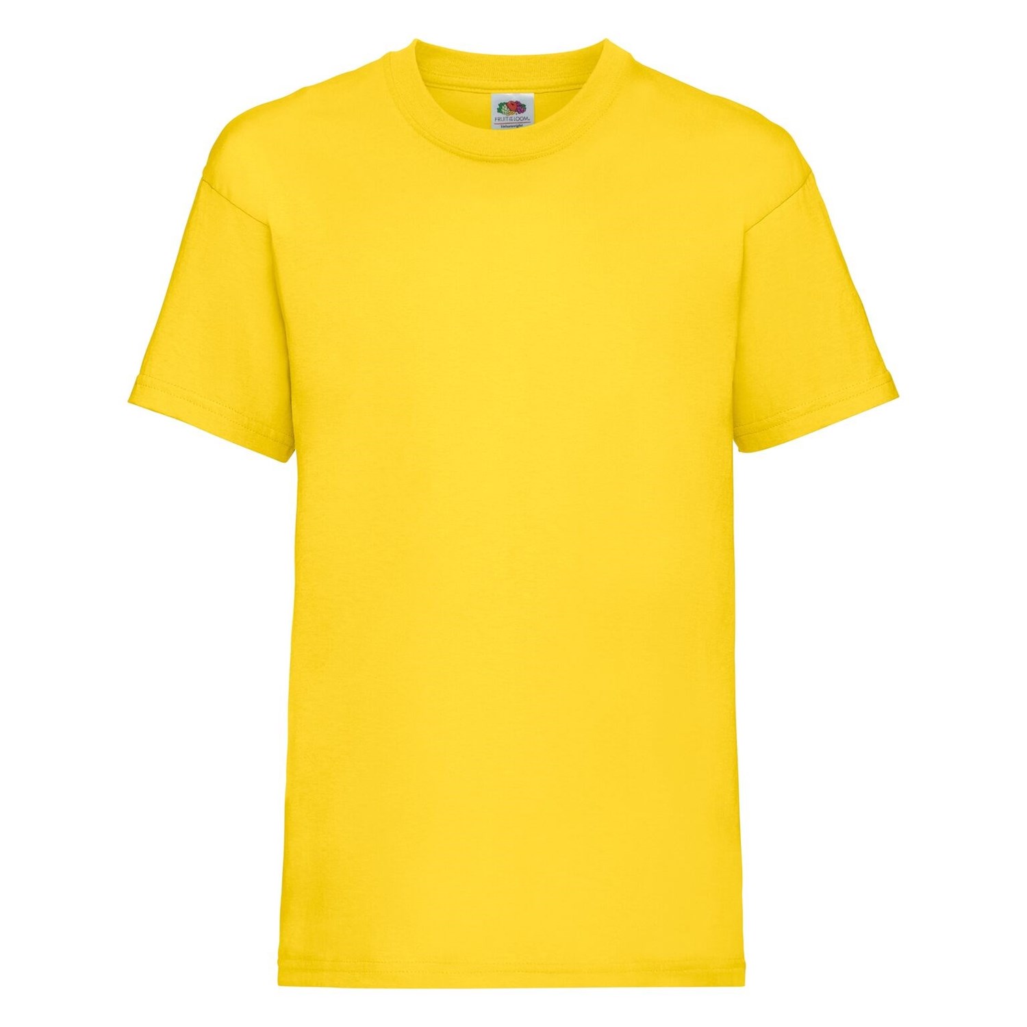 Yellow Cotton T-shirt Fruit of the Loom