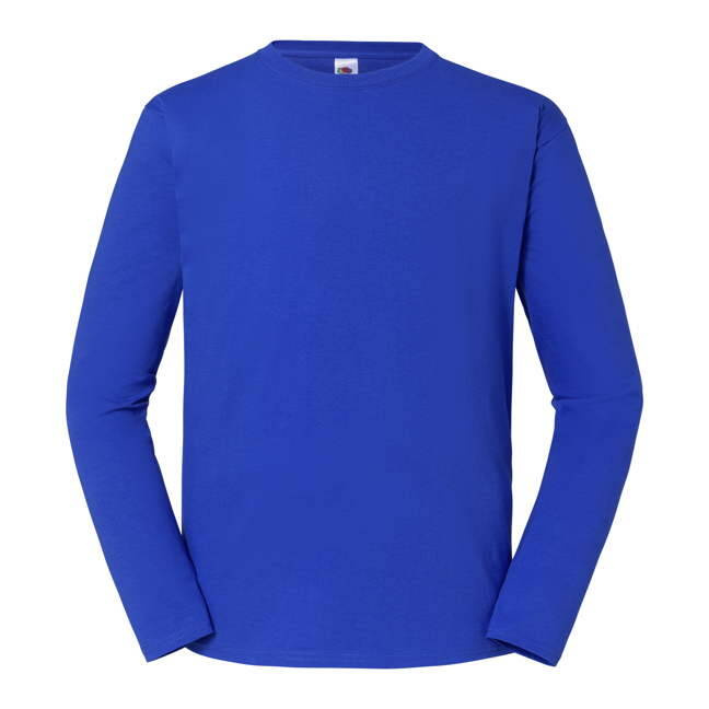 Blue Men's T-shirt Iconic 195 Ringspun Premium Fruit of the Loom