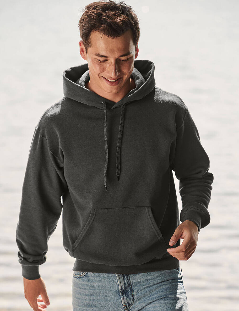 Czarna bluza męska Hooded Sweat Fruit of the Loom