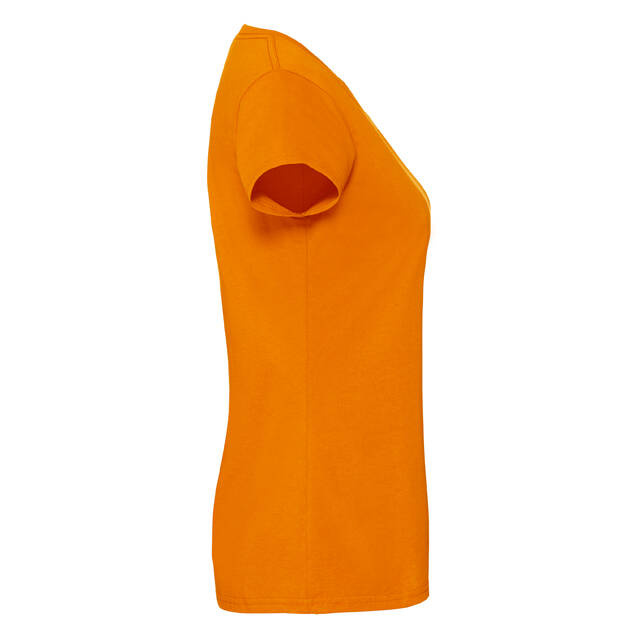 Iconic 195 Ringspun Premium Premium Fruit of the Loom Orange T-shirt