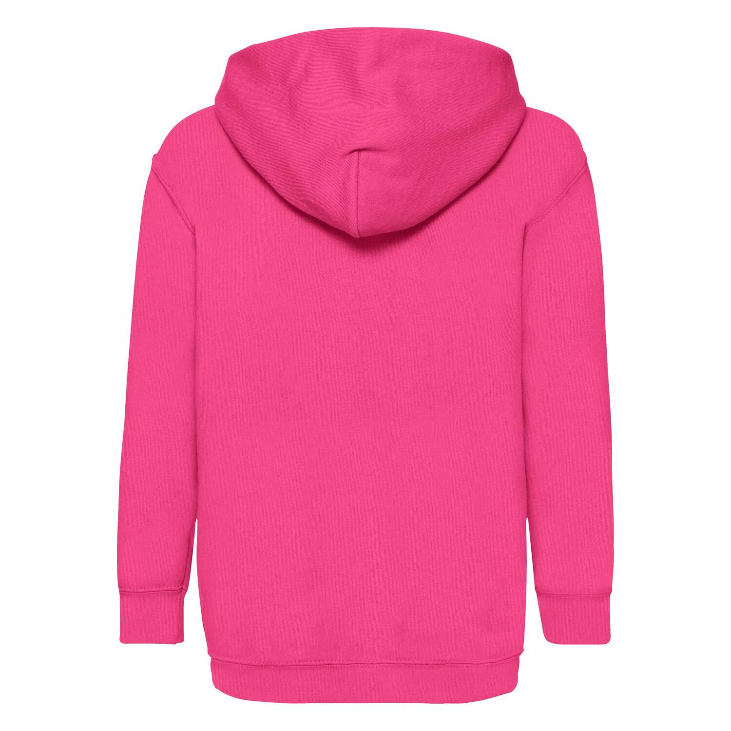 Pink children's sweatshirt Classic kangaroo Fruit of the Loom