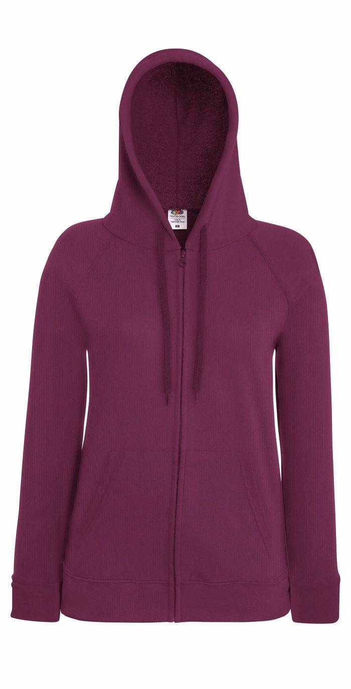 Burgundy hoodie Lady fit Fruit Of The Loom
