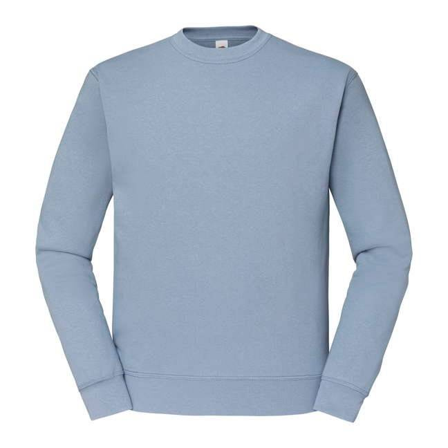Men&#039;s Blue Sweatshirt Set-in Sweat Fruit of the Loom