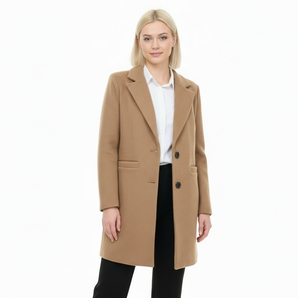 Camel Classic Striped Yups Coat