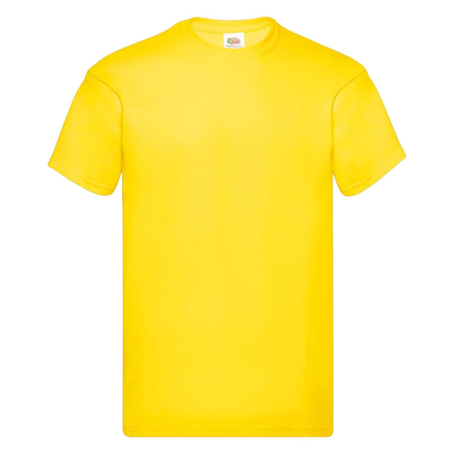 Original Fruit of the Loom Men's Yellow T-Shirt