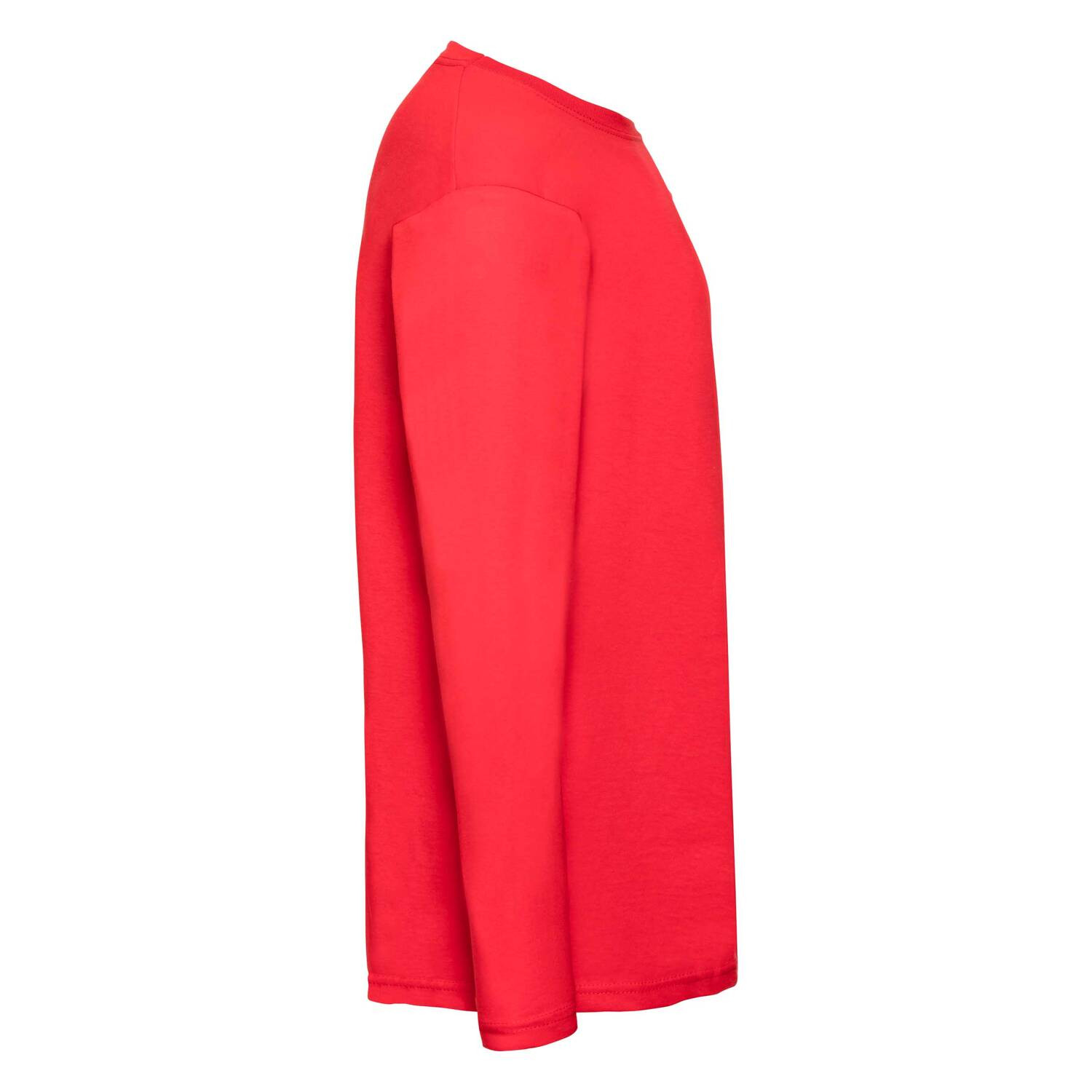 Valueweight Men's Red Long Sleeve T-shirt Fruit of the Loom