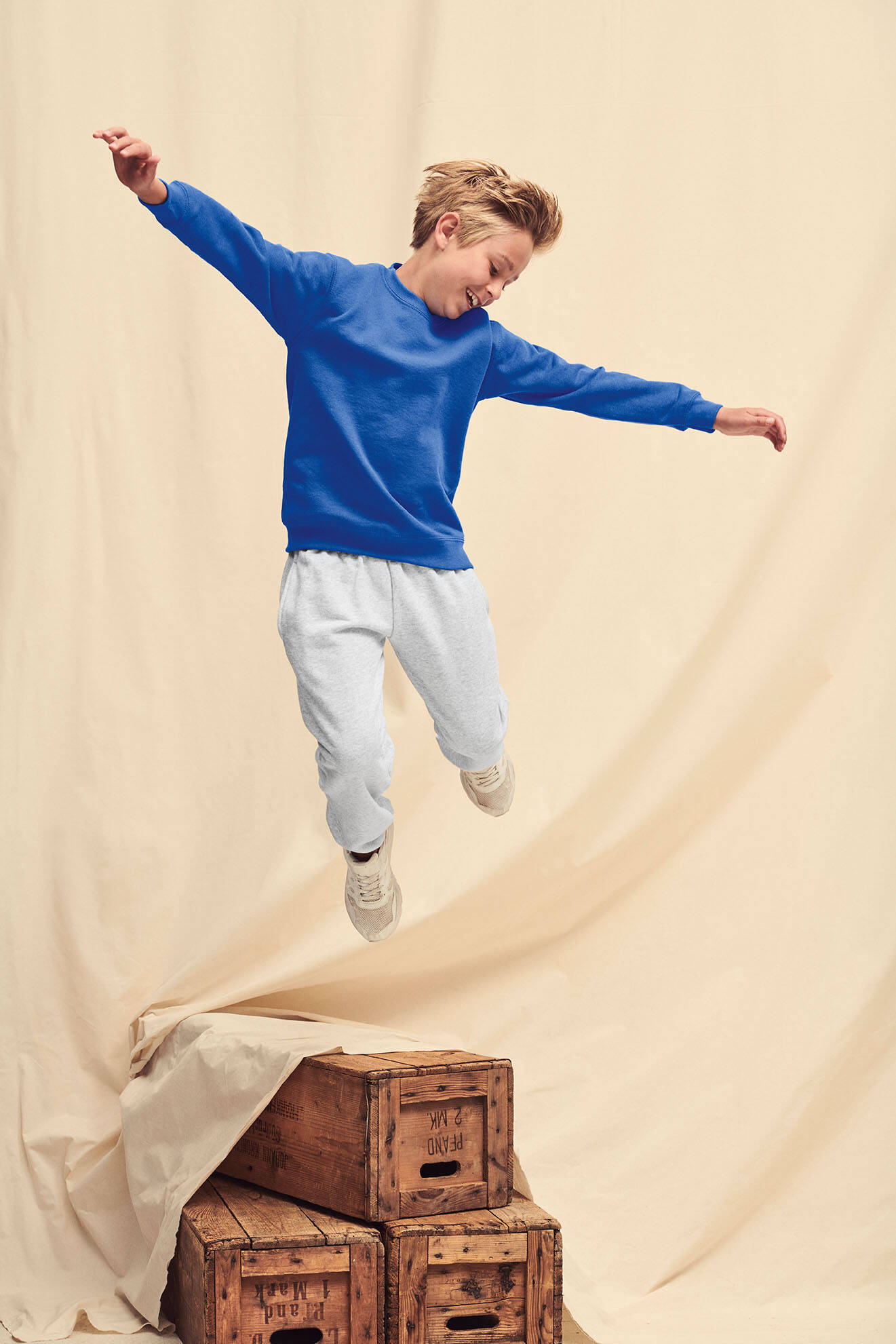 Blue Set-In Sweat Fruit of the Loom