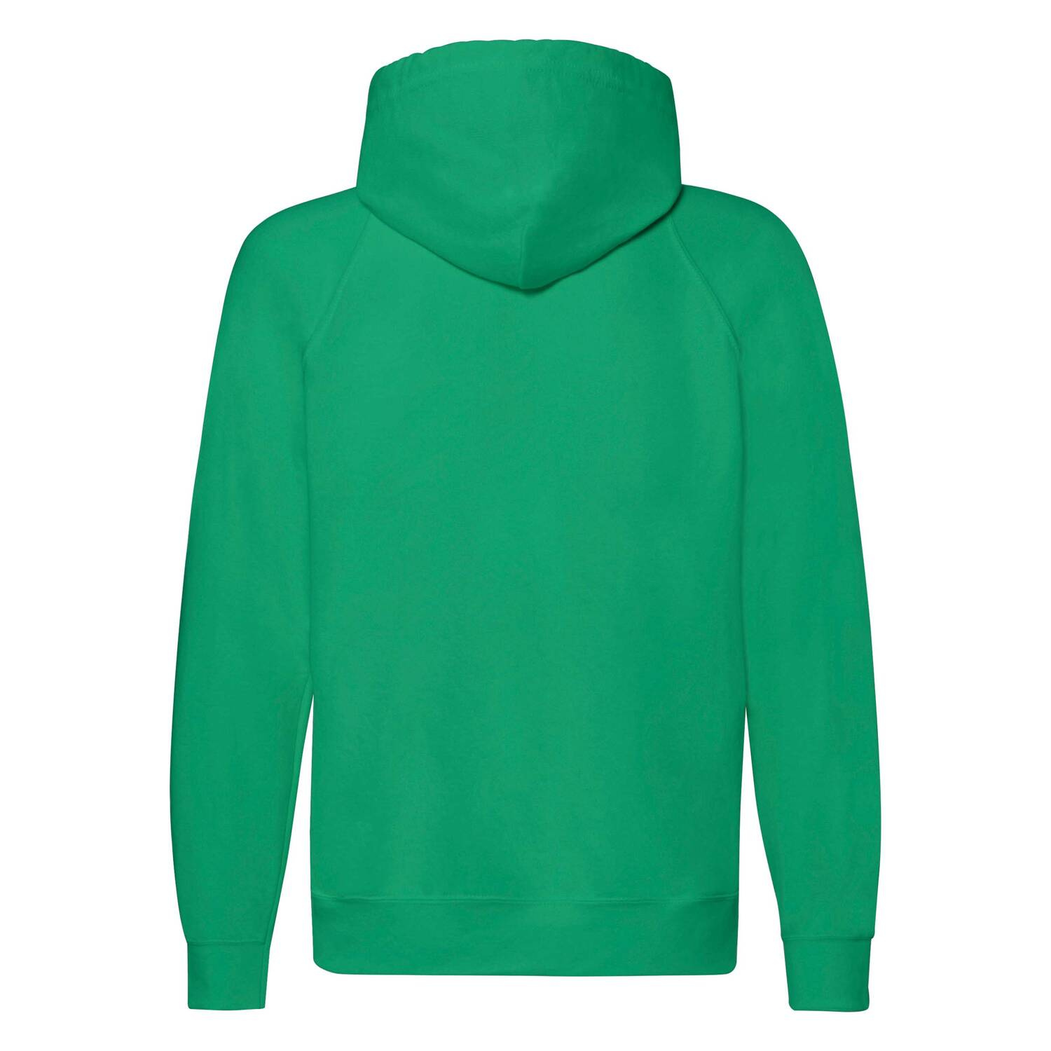 Green Men&#039;s Hoodie Lightweight Zip Thru Hooded Sweat Fruit of the Loom