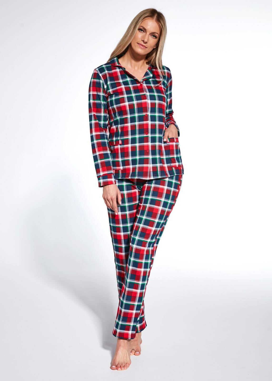 Levně Women's pyjamas Cornette 482/369 Roxy S-2XL navy blue-red