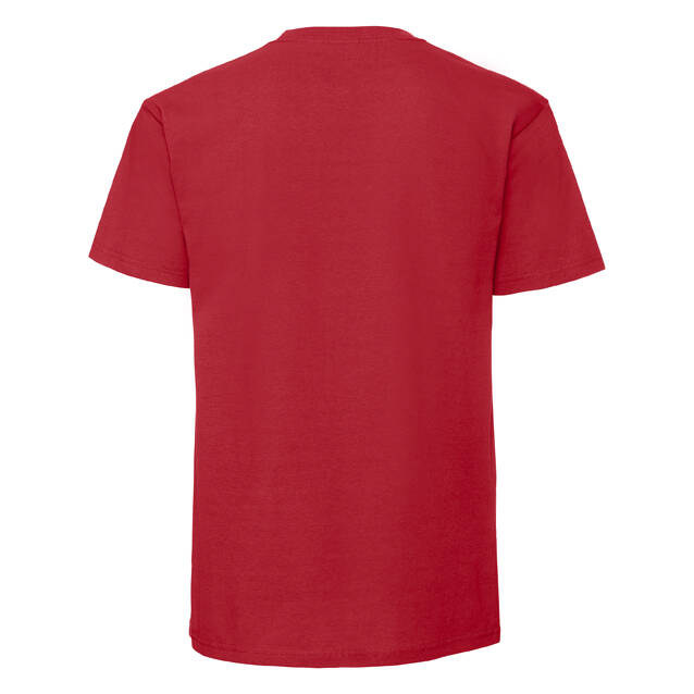Iconic 195 Ringspun Premium Fruit of the Loom Men's Red T-shirt