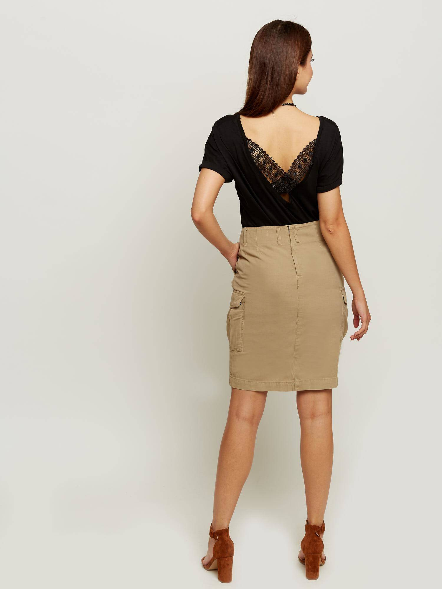 Skirt khaki militia