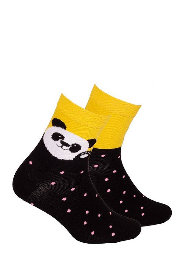 Levně Gatta G34.01N Cottoline girls' socks modeled 27-32 black 231