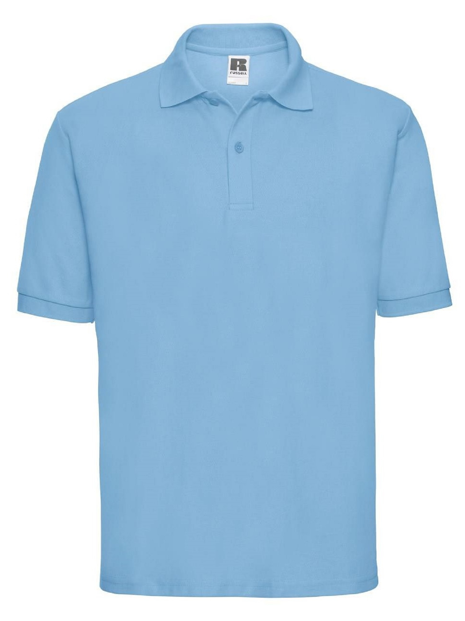 Men's Polycotton Polo Russell Blue T-Shirt