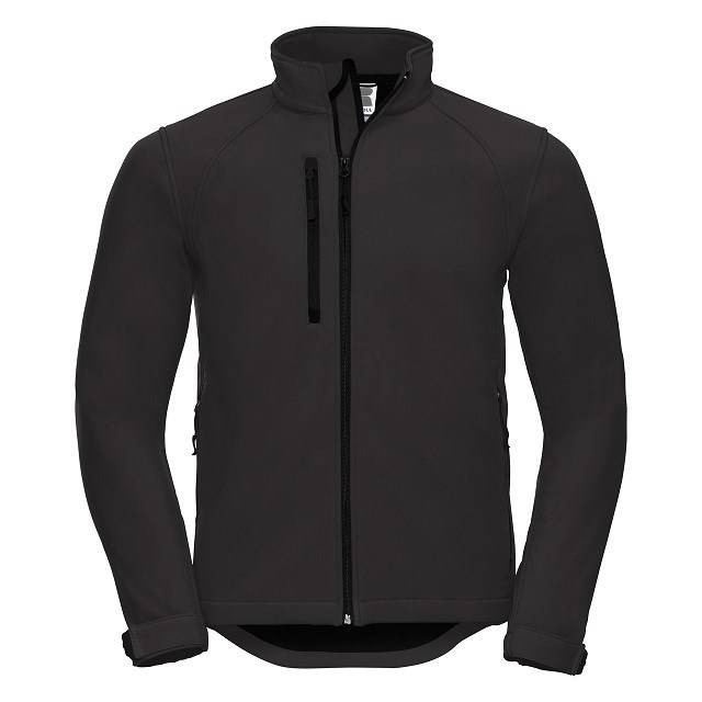 Men&#039;s Black Soft Shell Russell Jacket
