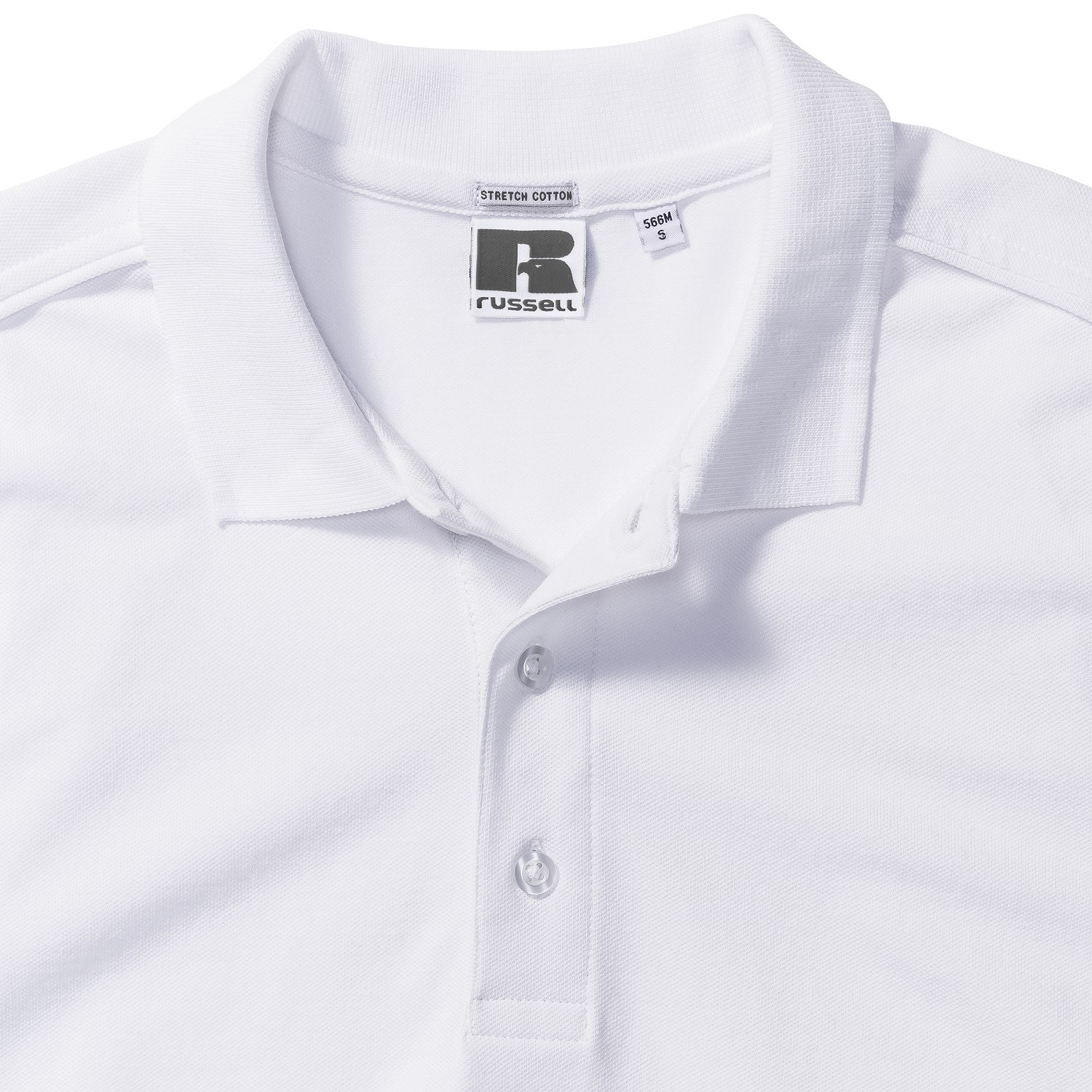 Men's T-shirt Stretch Polo R566M 95% smooth cotton ring-spun 5% Lycra 205g/210g