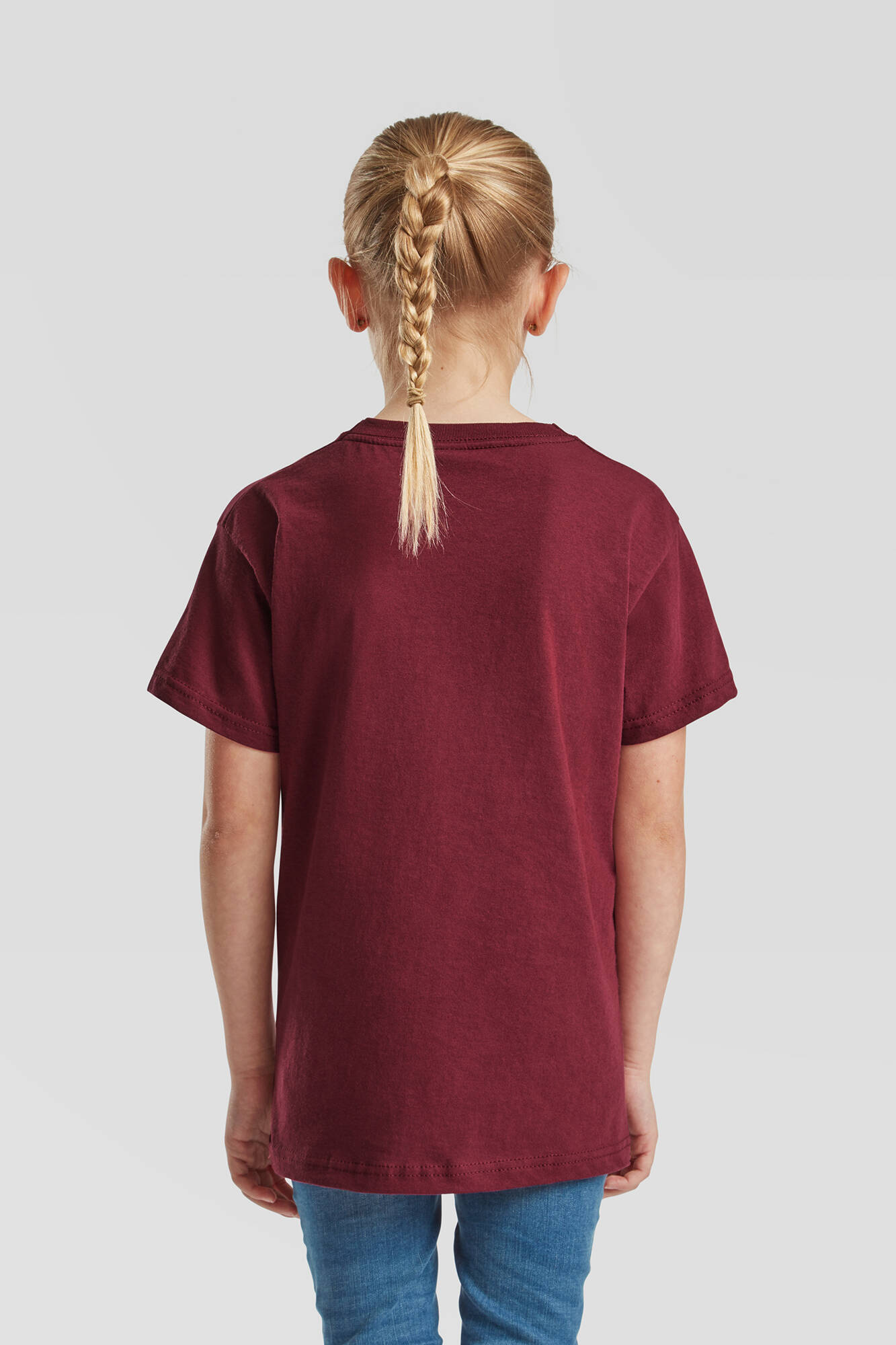 Burgundy Children's T-shirt Original Fruit of the Loom