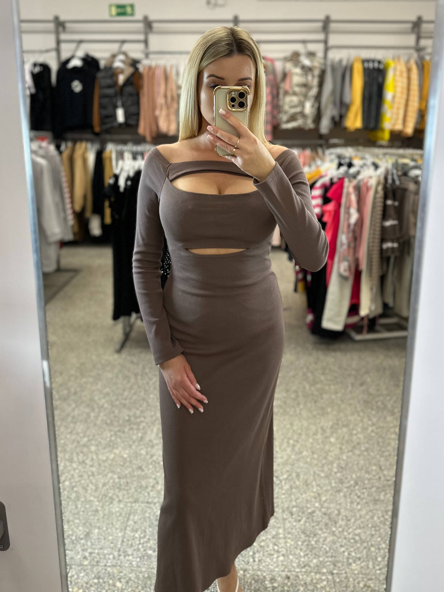 Brown pencil dress By o la la