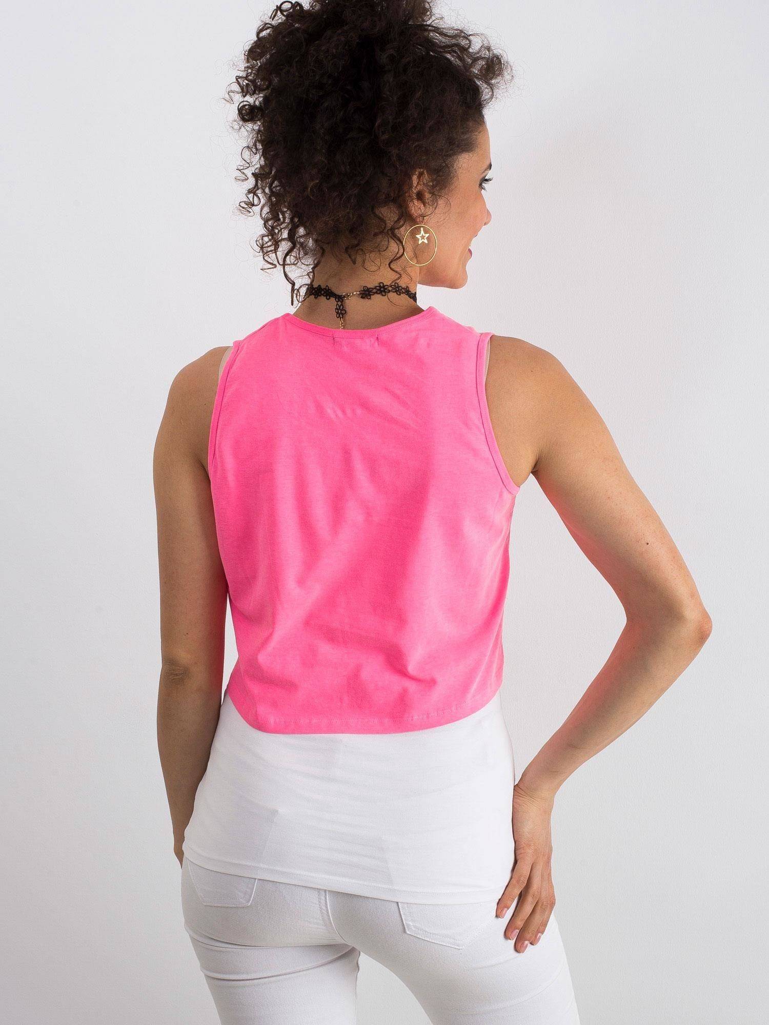 White & Pink crop Set 100% Cotton Yups