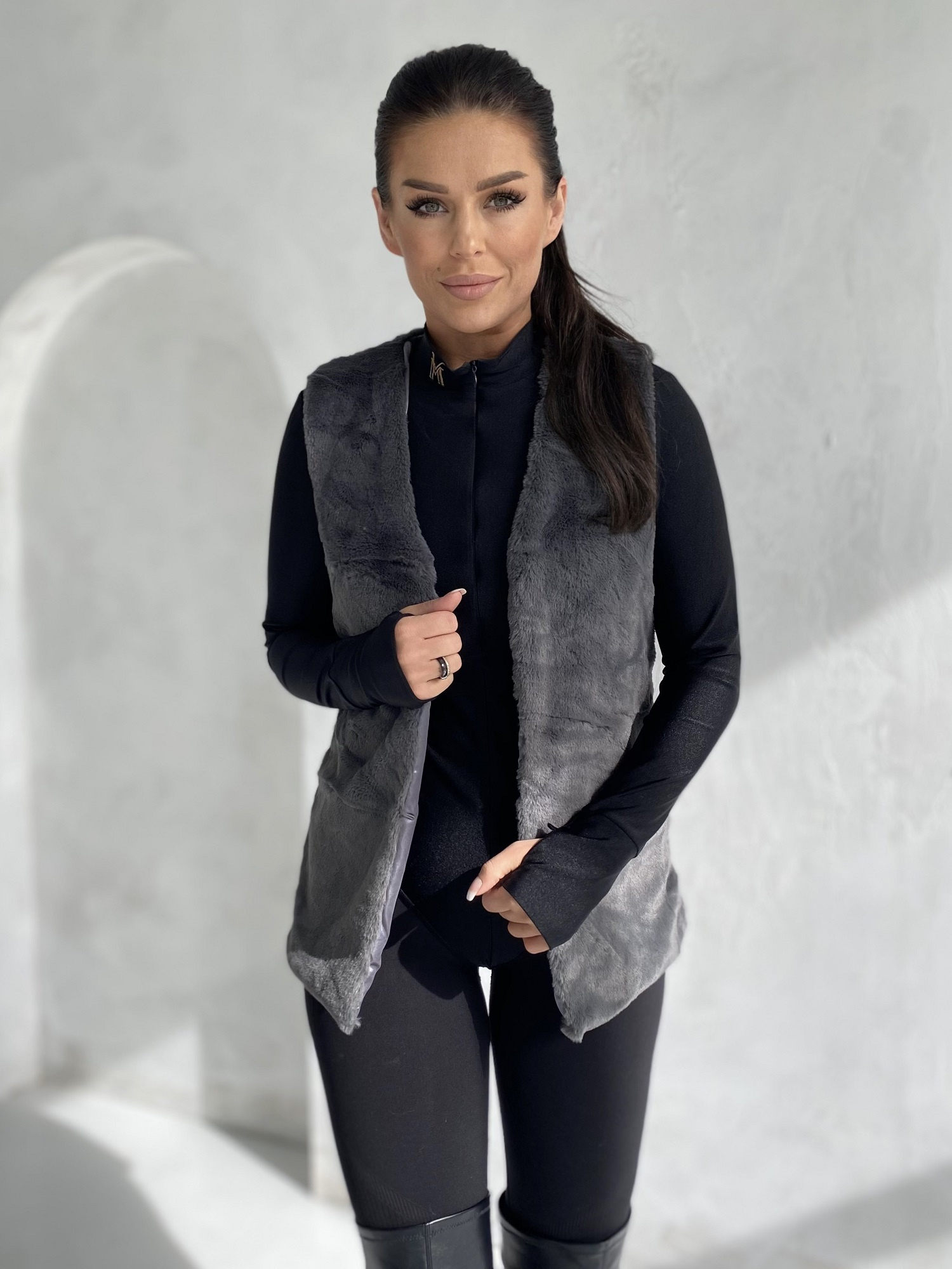 Vestă antracit Yups LP-018. R18