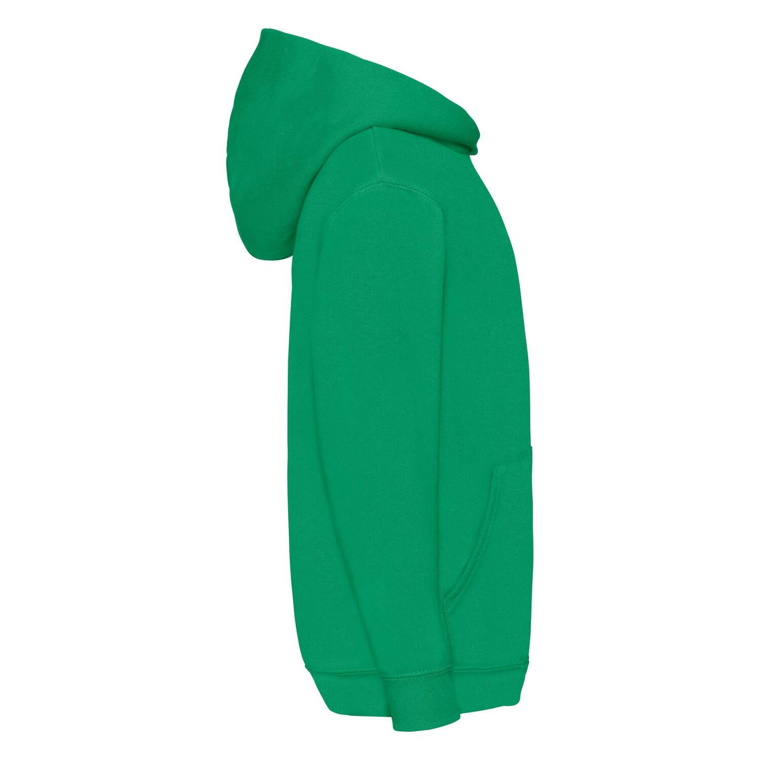 Green children's sweatshirt Classic kangaroo Fruit of the Loom