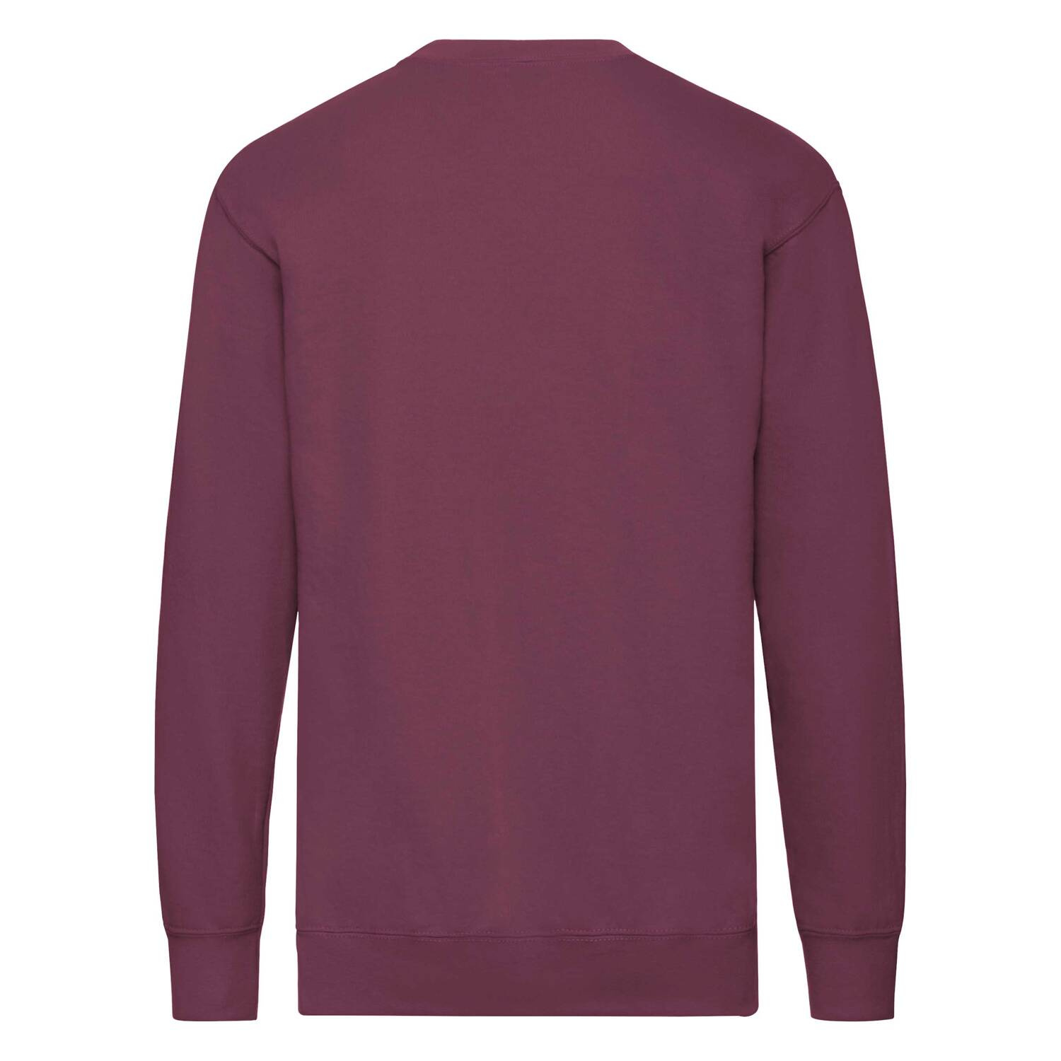 Burgundy Men's Sweatshirt Lightweight Set-in-Sweat Sweat Fruit of the Loom