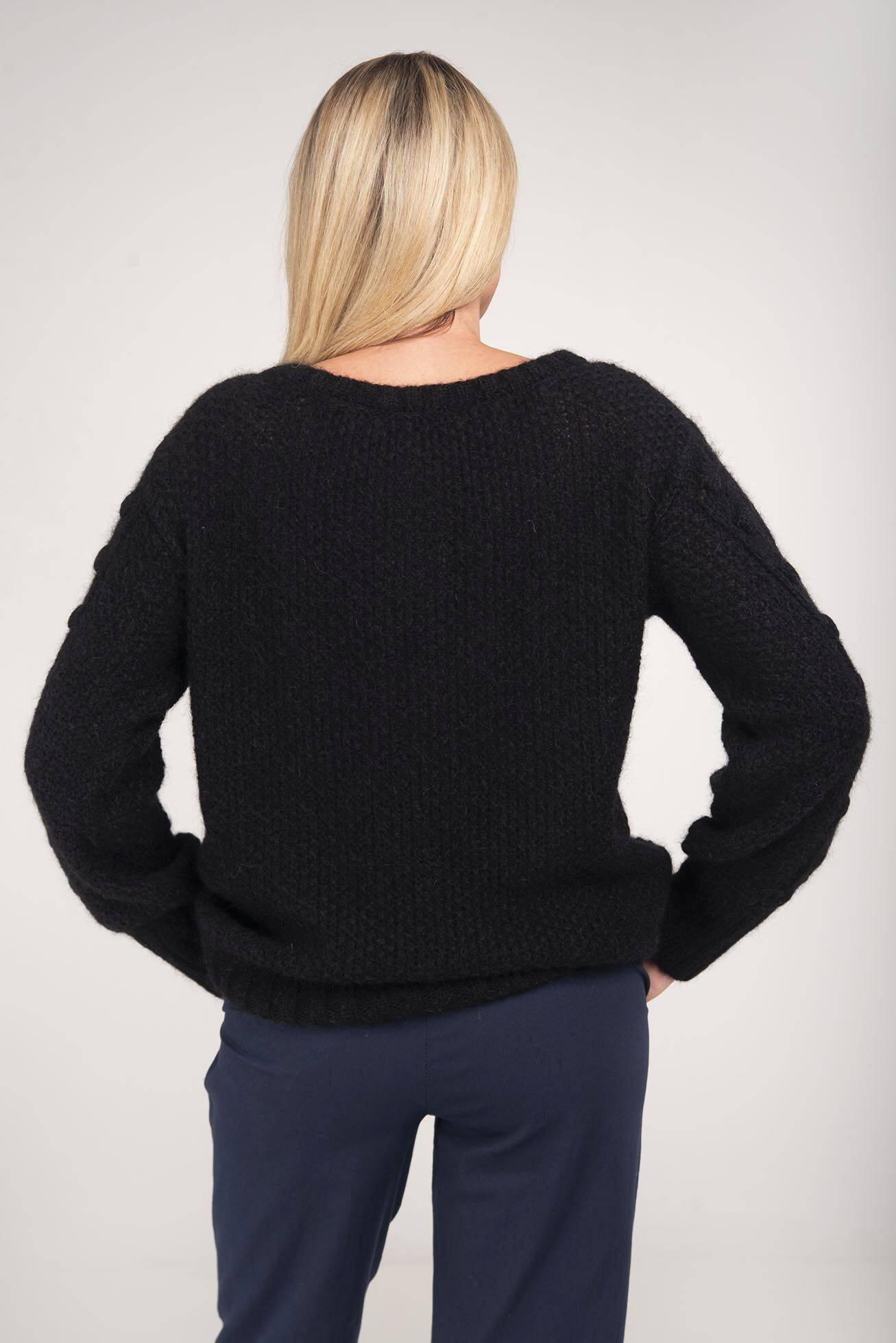 Black openwork sweater By o la La