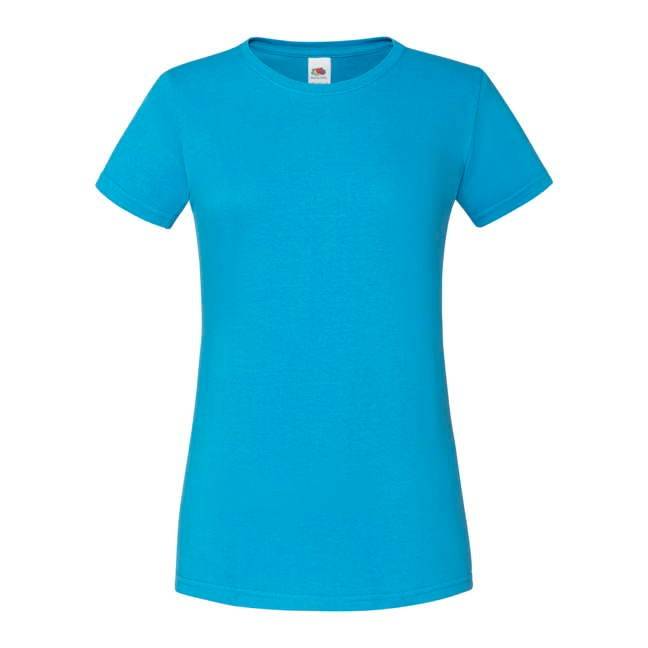 Levně Blue Iconic women's t-shirt in combed cotton Fruit of the Loom