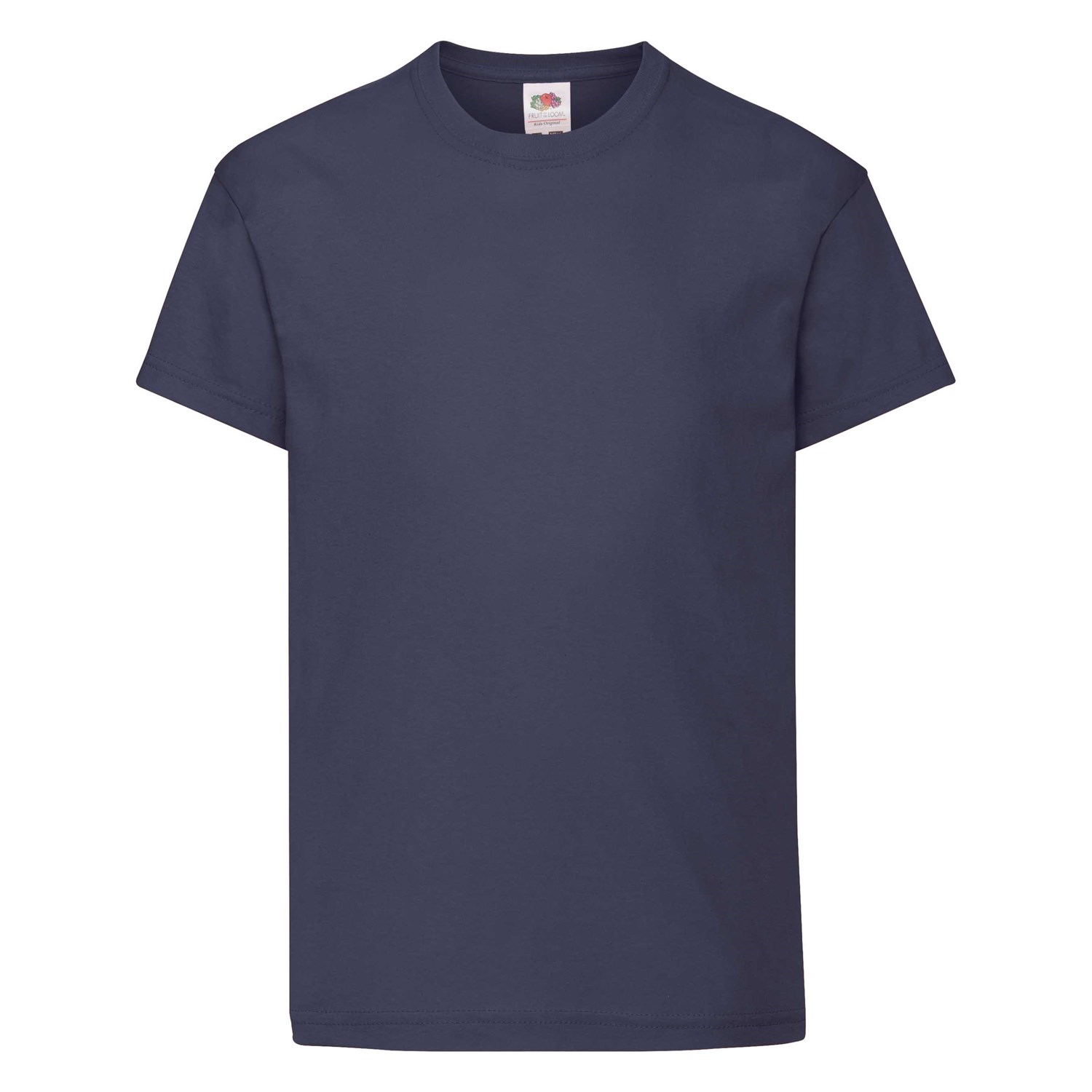 Navy T-shirt For Kids Original Fruit Of The Loom