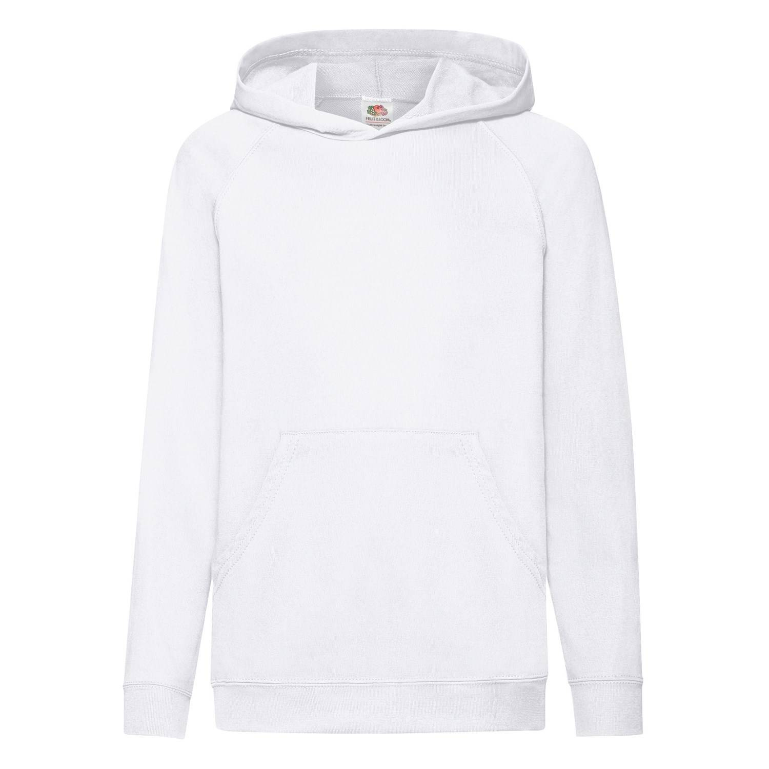White children&#039;s hoodie Fruit of the Loom