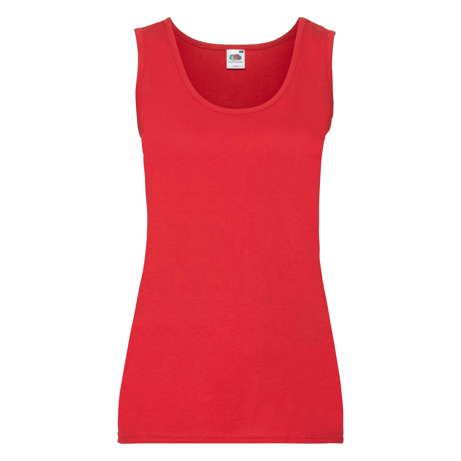 Valueweight Vest Fruit of the Loom Women's Red T-shirt