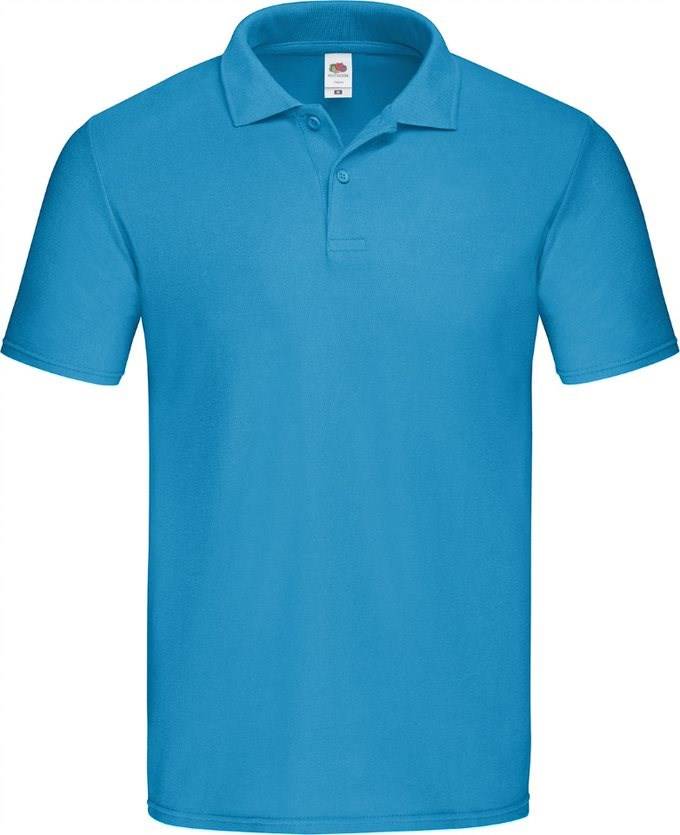 Niebieska koszulka męska polo Original Polo Friut of the Loom