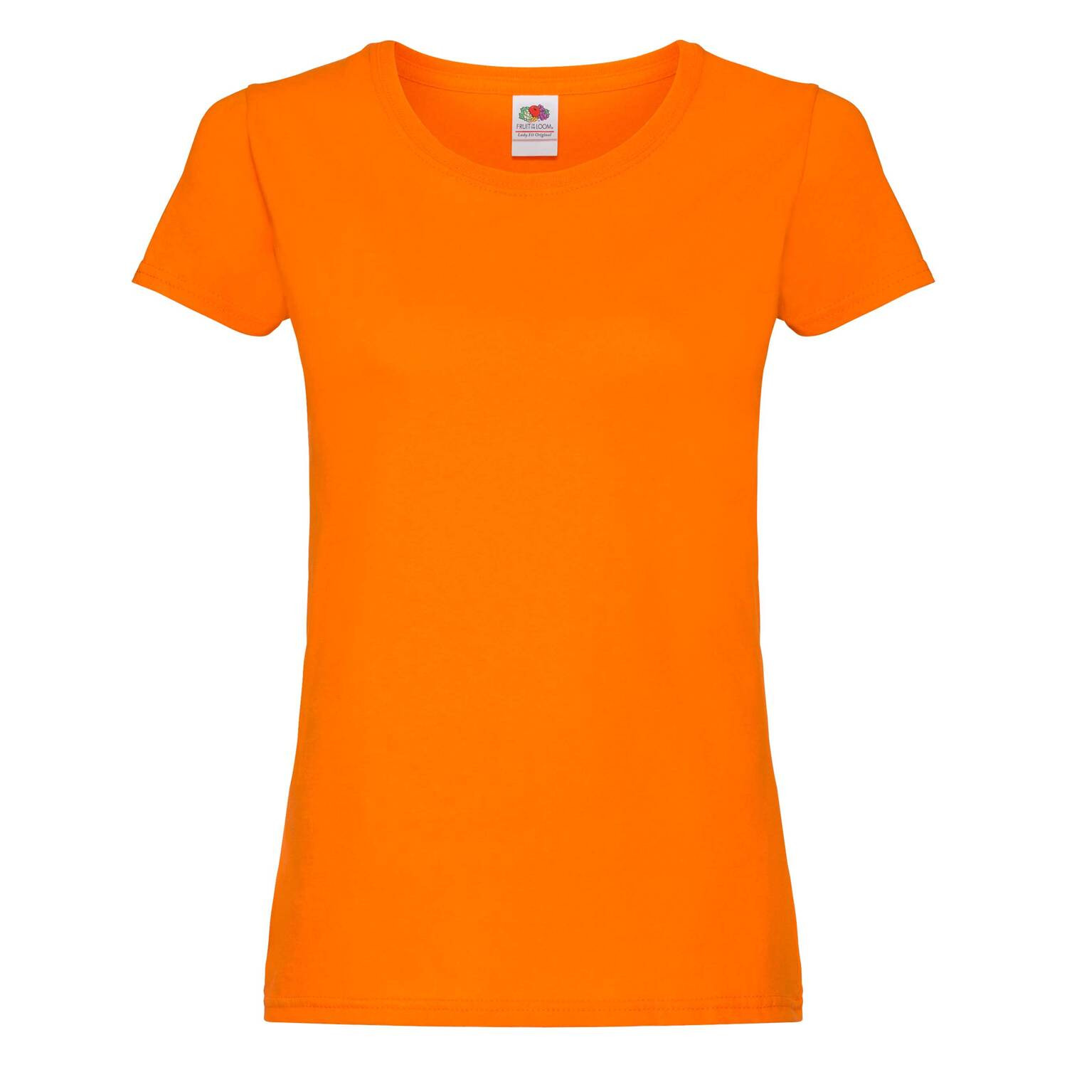 Orange Women's T-shirt Lady fit Original Fruit of the Loom