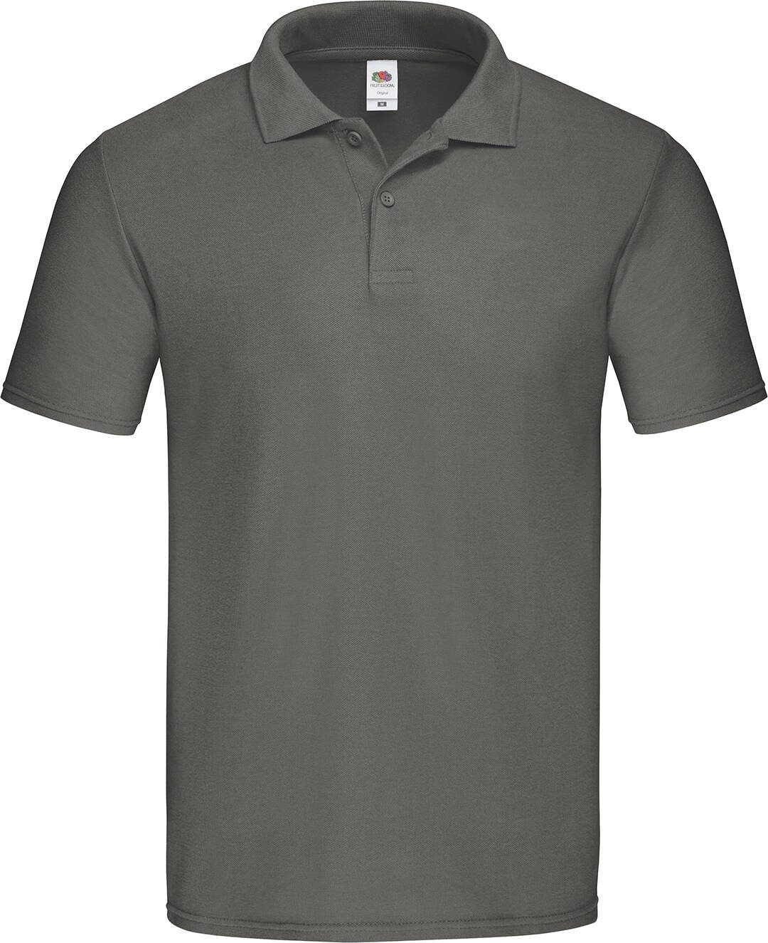 Grafitové pánske polo tričko Original Polo Fruit of the Loom