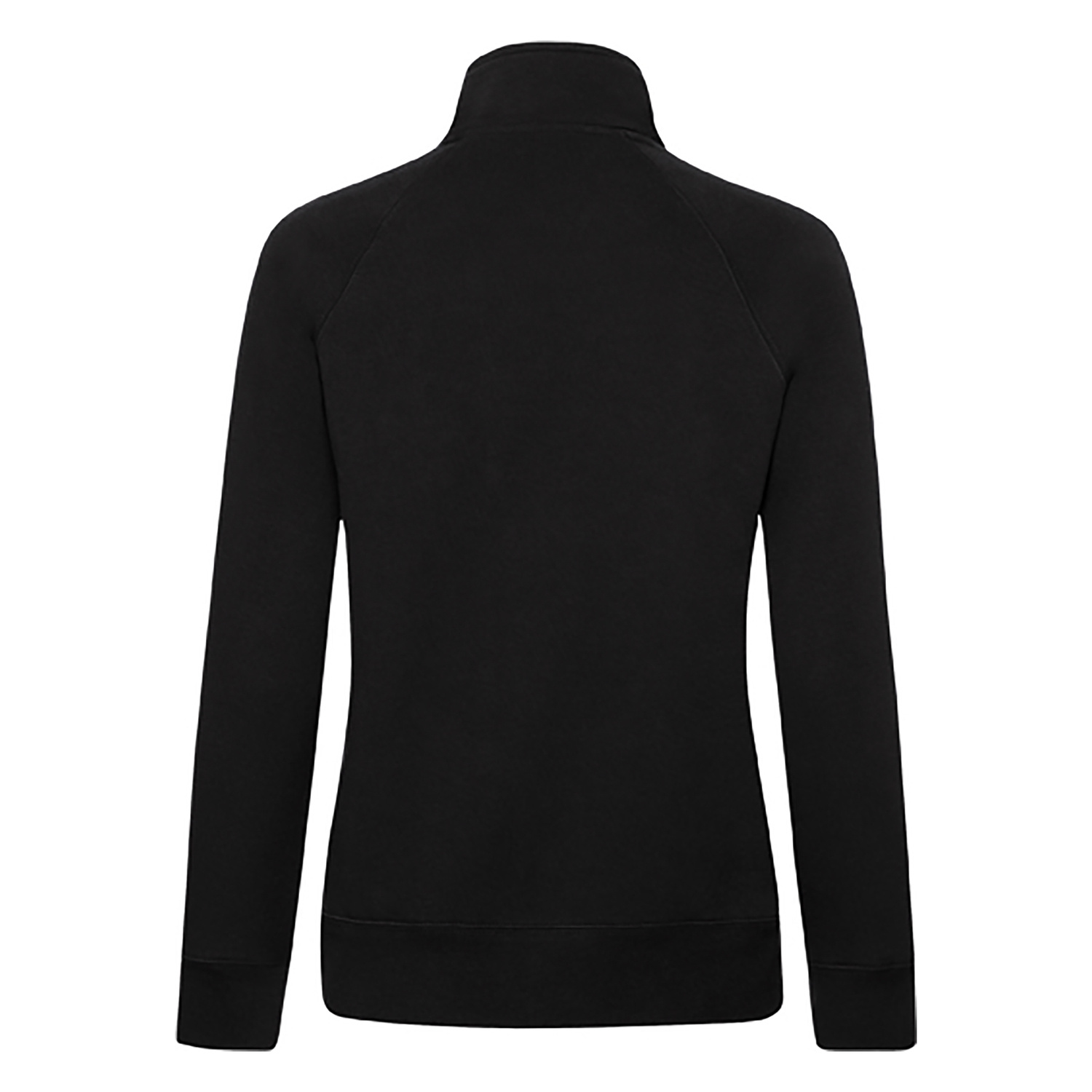 Black women's sweatshirt with stand-up collar Fruit of the Loom