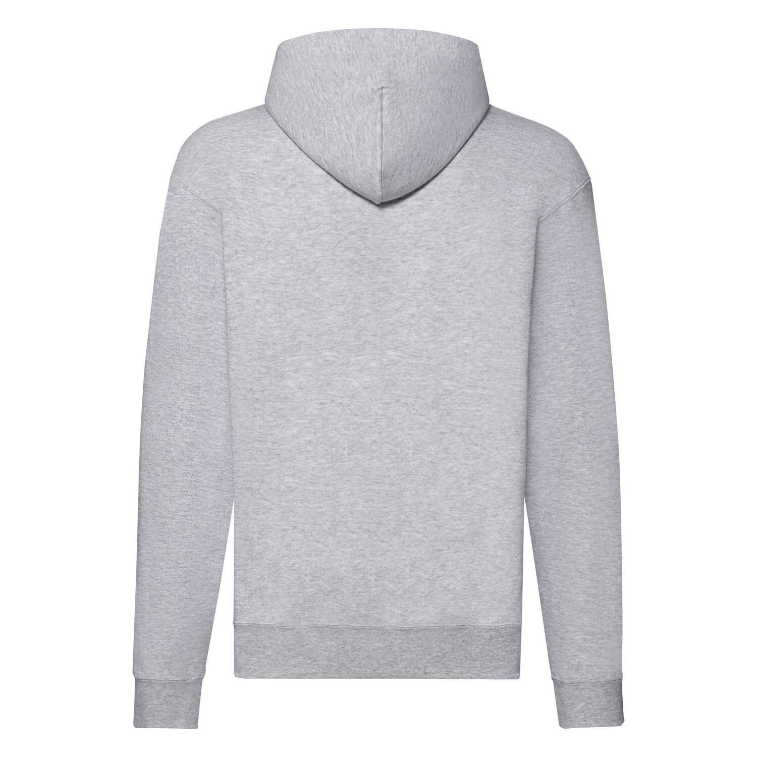 Grey Zippered Hoodie Classic Fruit of the Loom