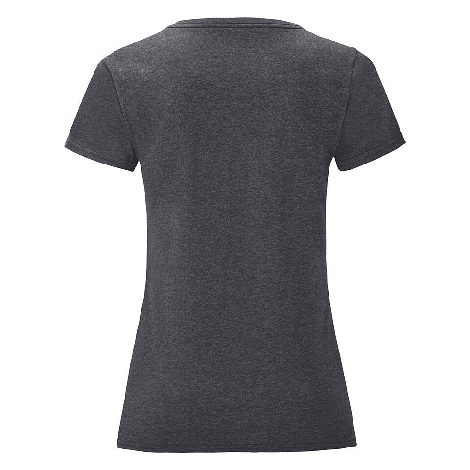 Iconic Grey Women's T-shirt in combed cotton Fruit of the Loom