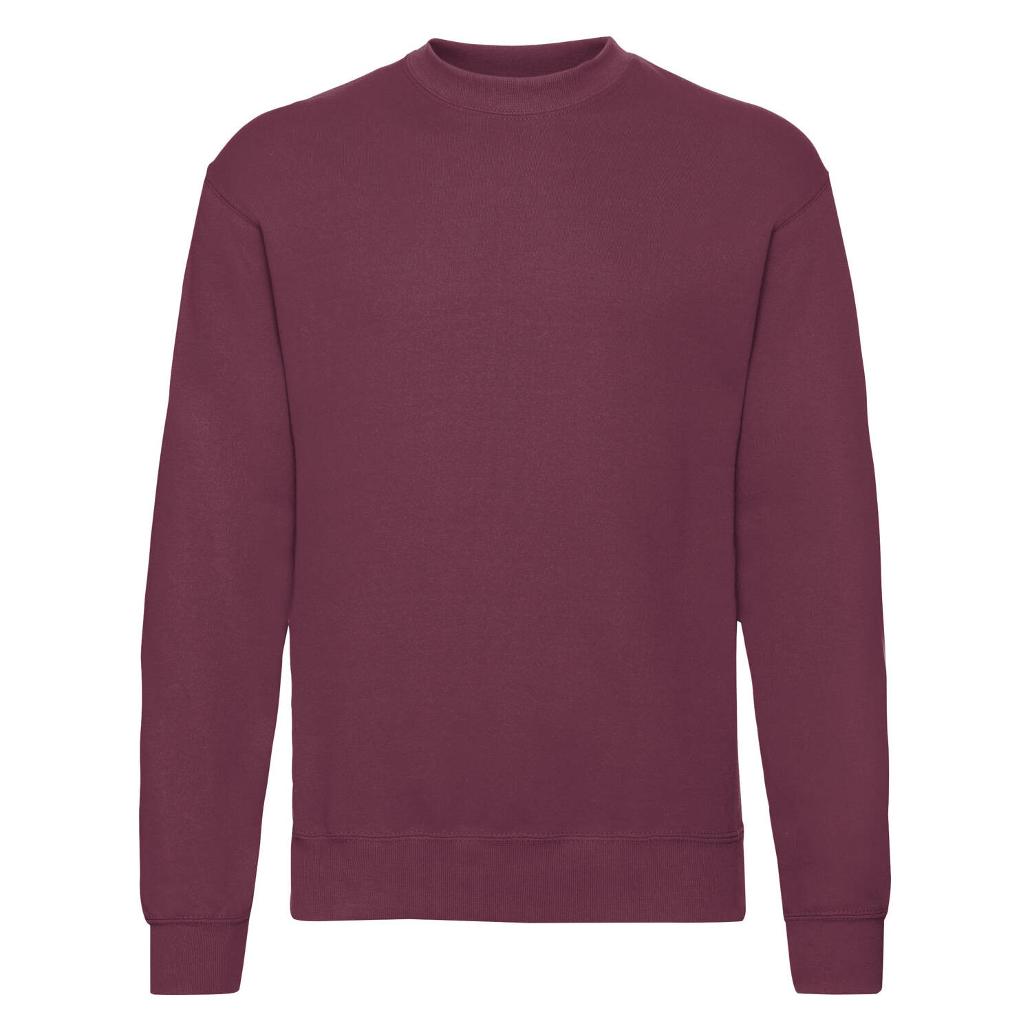 Burgundy Men&#039;s Sweatshirt Set-in Sweat Fruit of the Loom