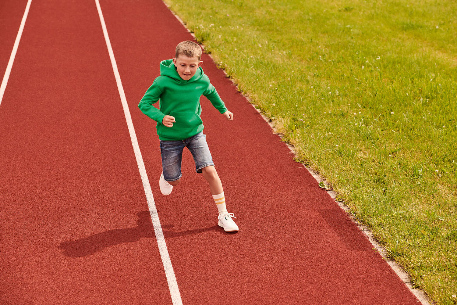 Green Hooded Sweat Fruit of the Loom