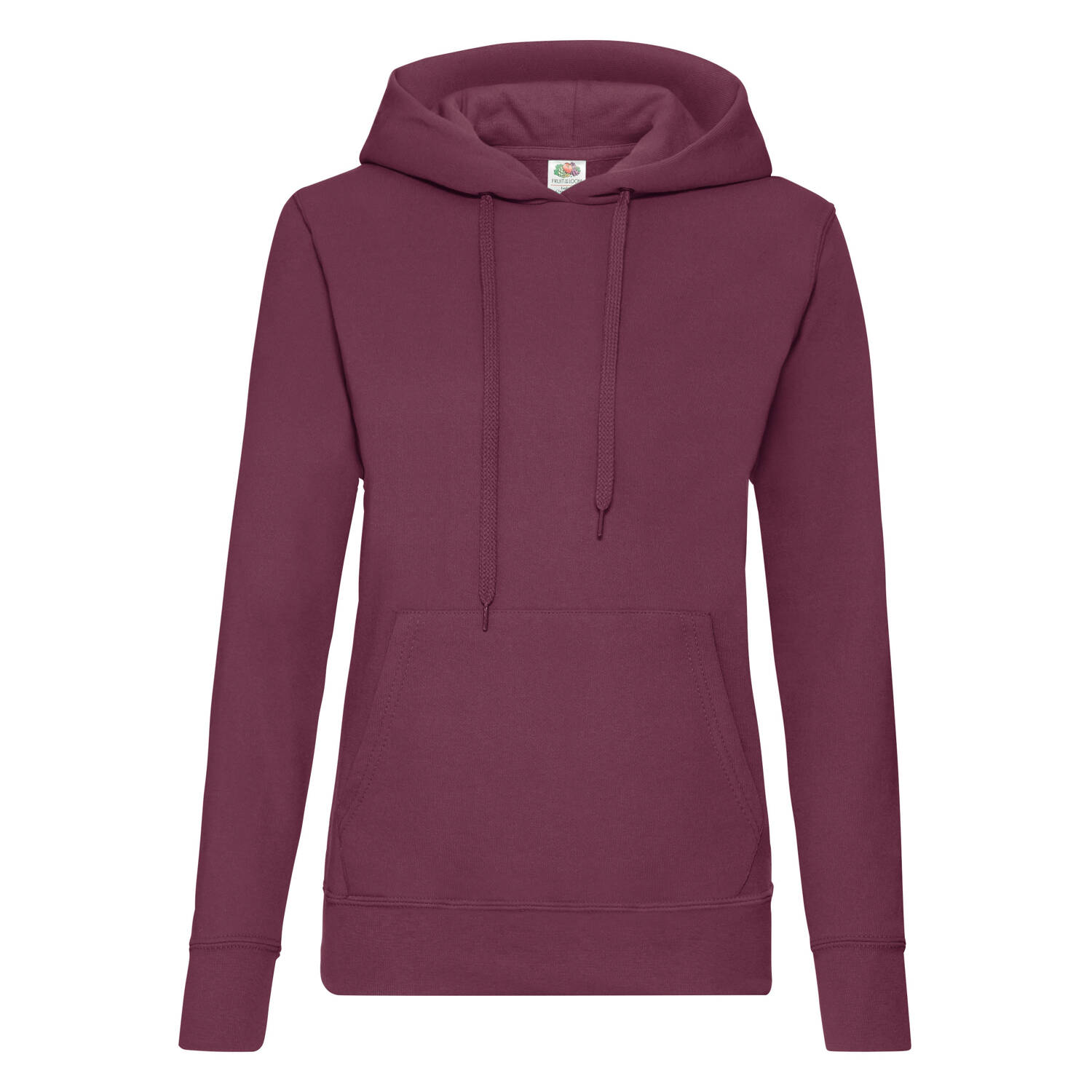 Burgundy Hooded Sweat Fruit of the Loom