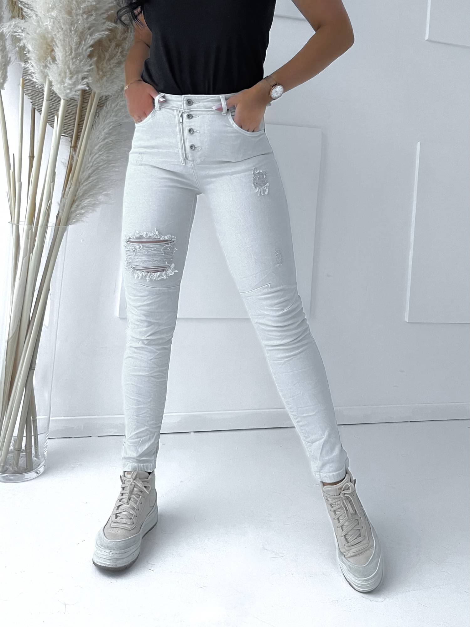 Jeans beige By la la cxp1216.ltbeige