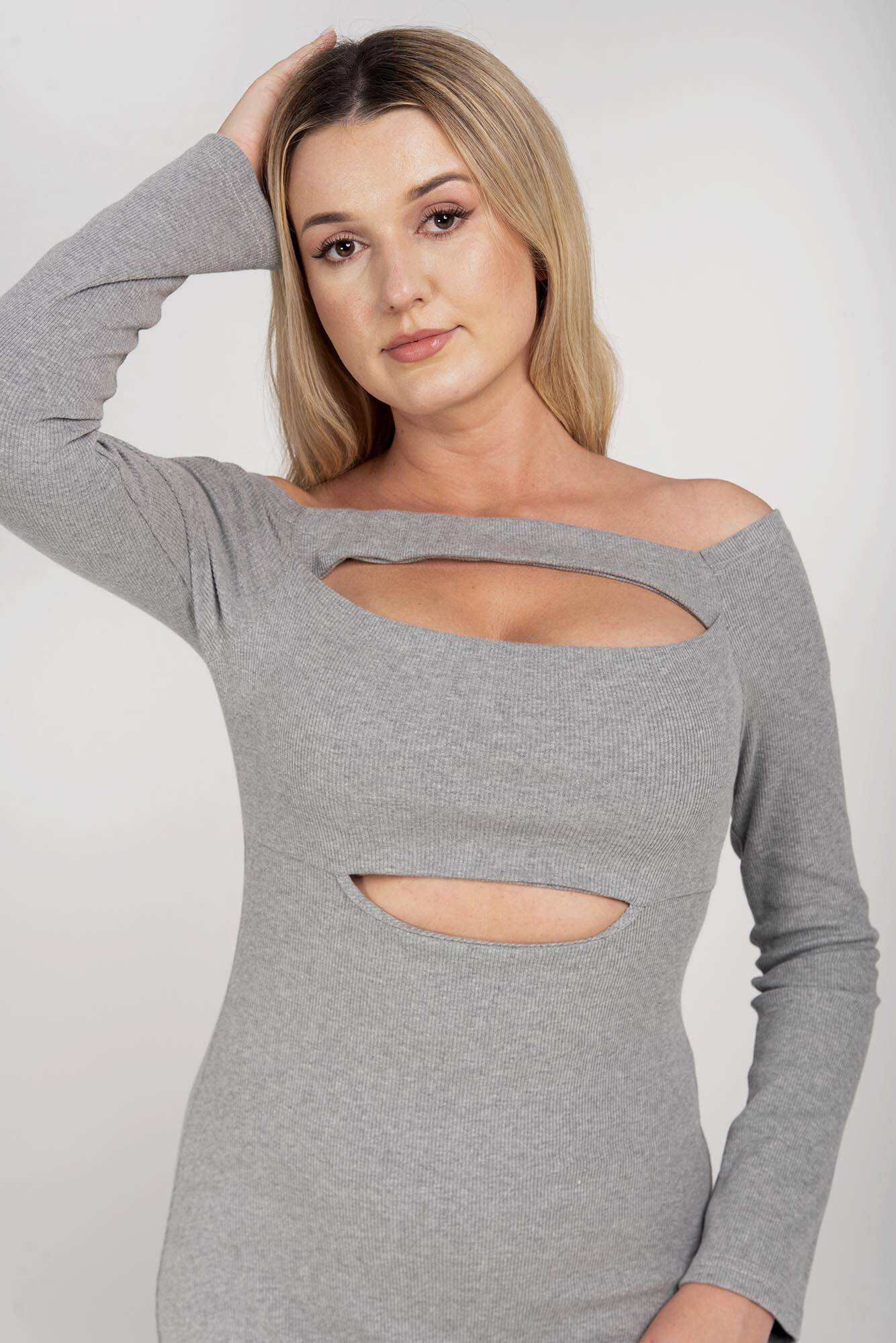 Grey pencil dress By o la la