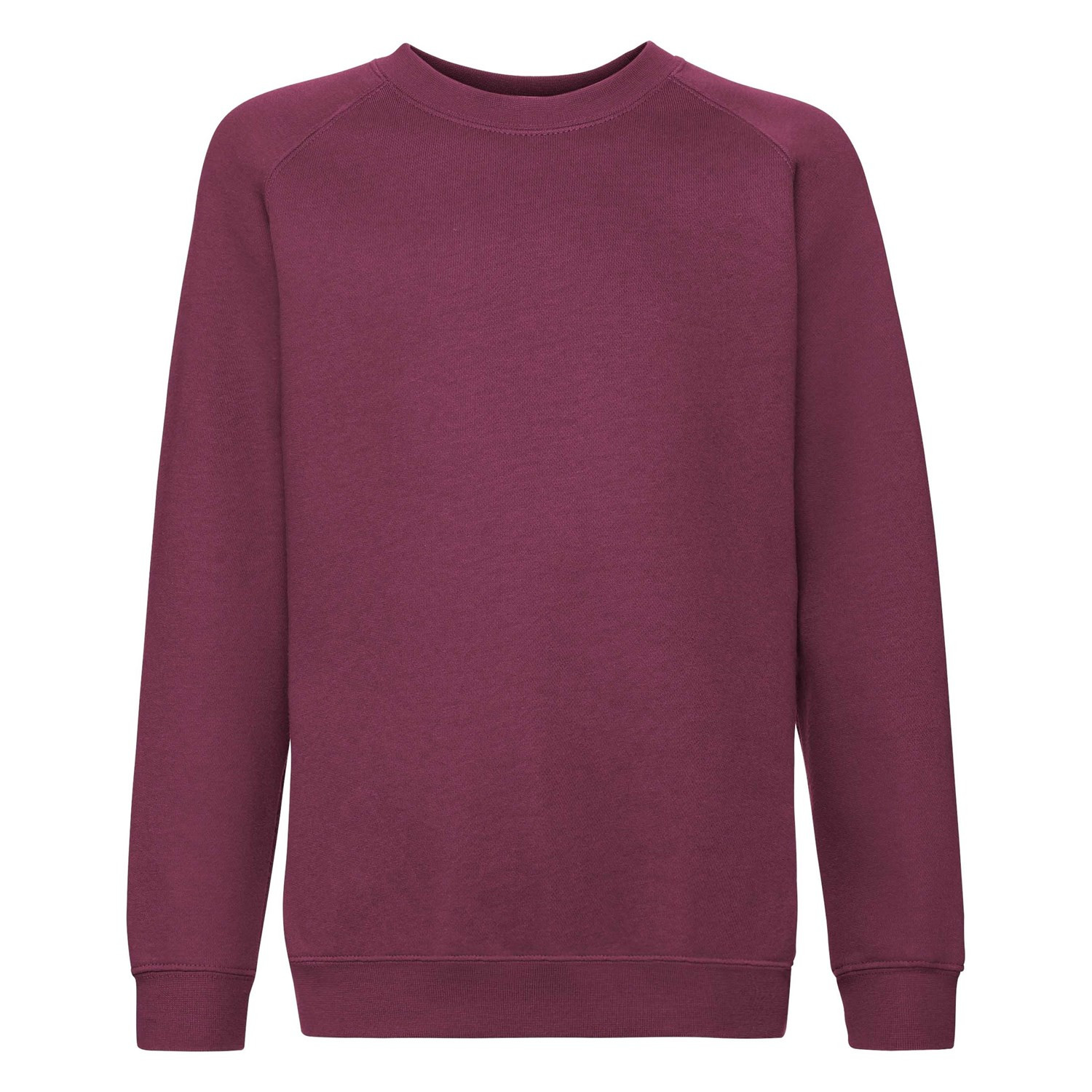 Burgundowa bluza dziecięca Raglan Sweat Fruit of the Loom