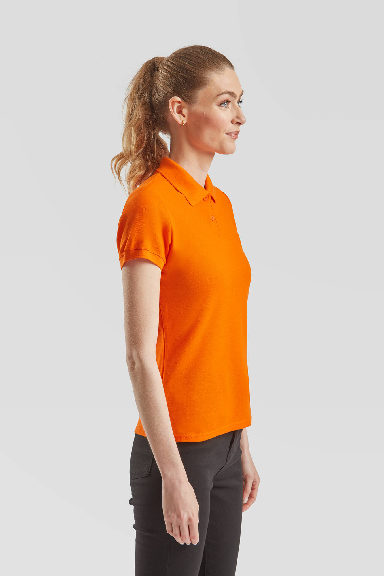 Orange Polo Fruit of the Loom