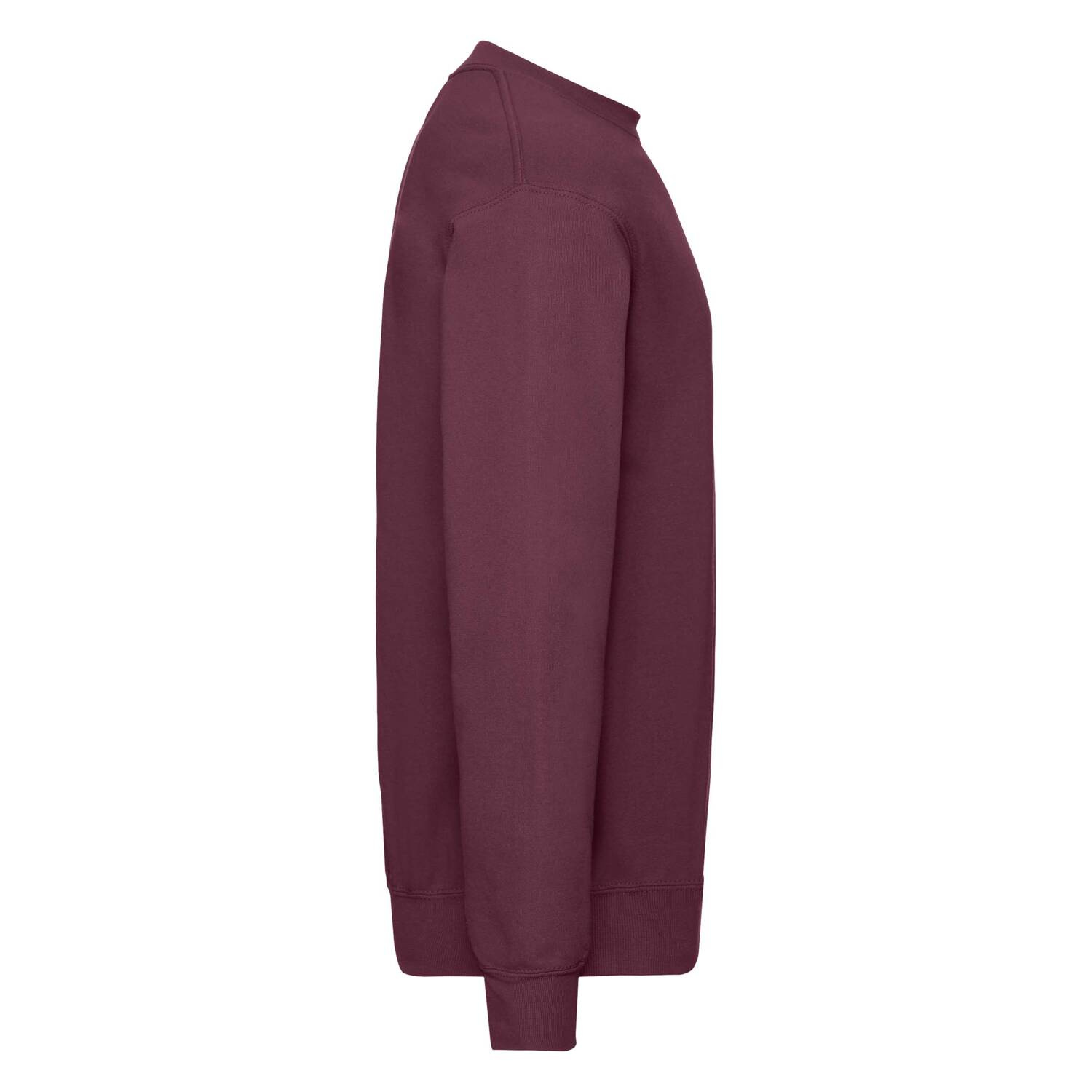 Burgundy Men&#039;s Sweatshirt Set-in Sweat Fruit of the Loom