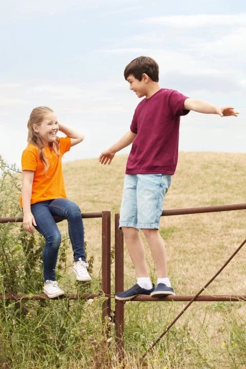 Burgundy Children's T-shirt Original Fruit of the Loom