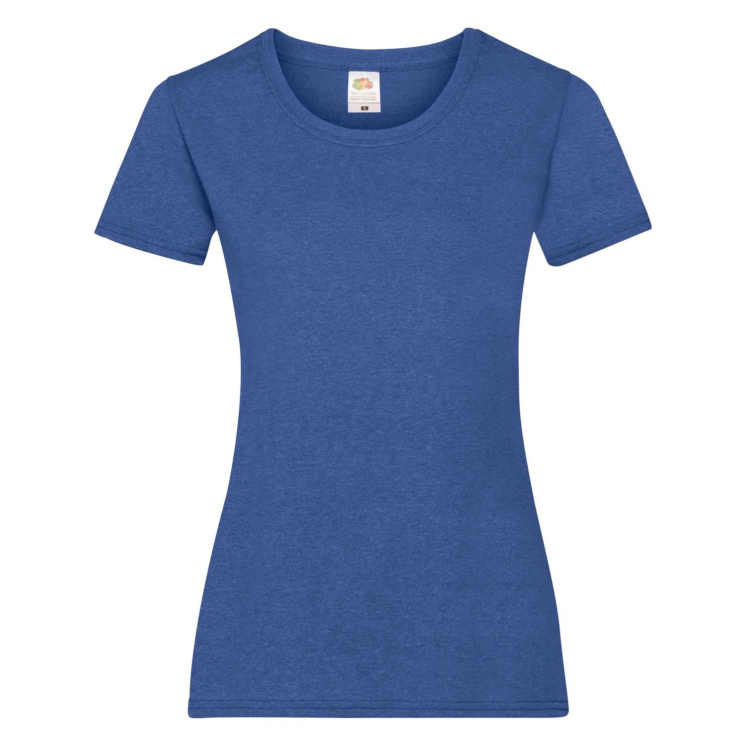 Levně Blue Valueweight Fruit of the Loom T-shirt