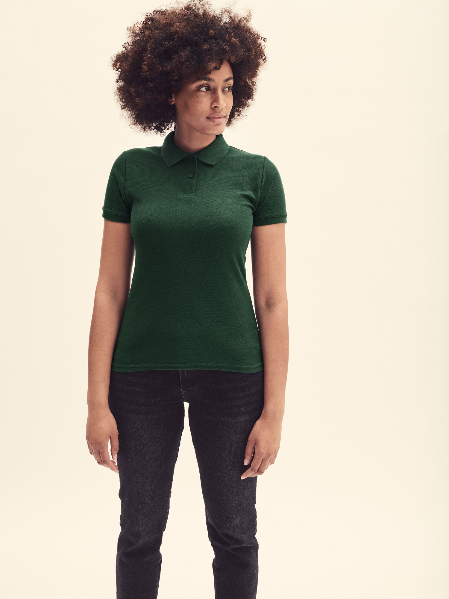 Zelené Polo Fruit of the Loom