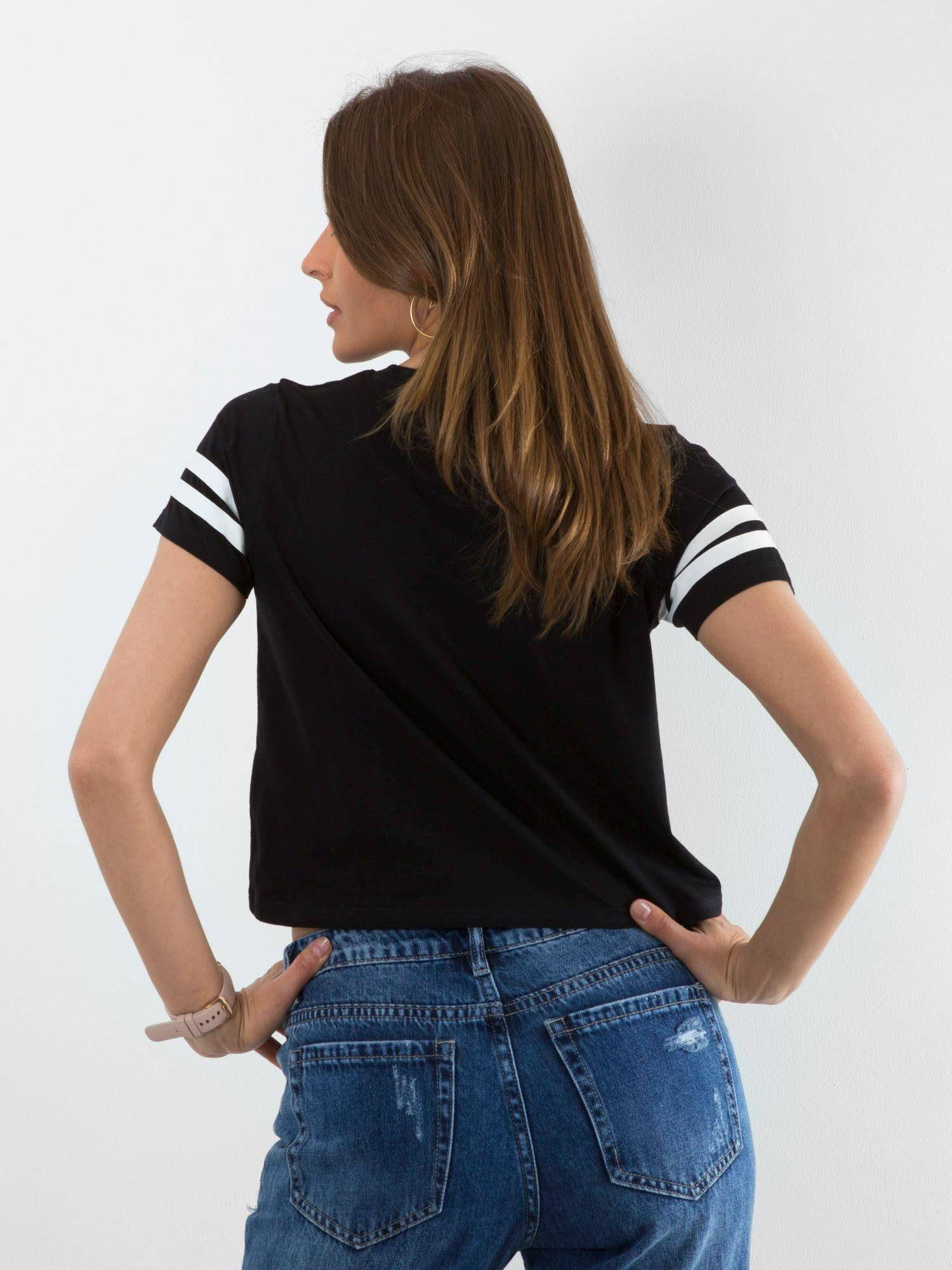 T-shirt black Yups amu0538. R21
